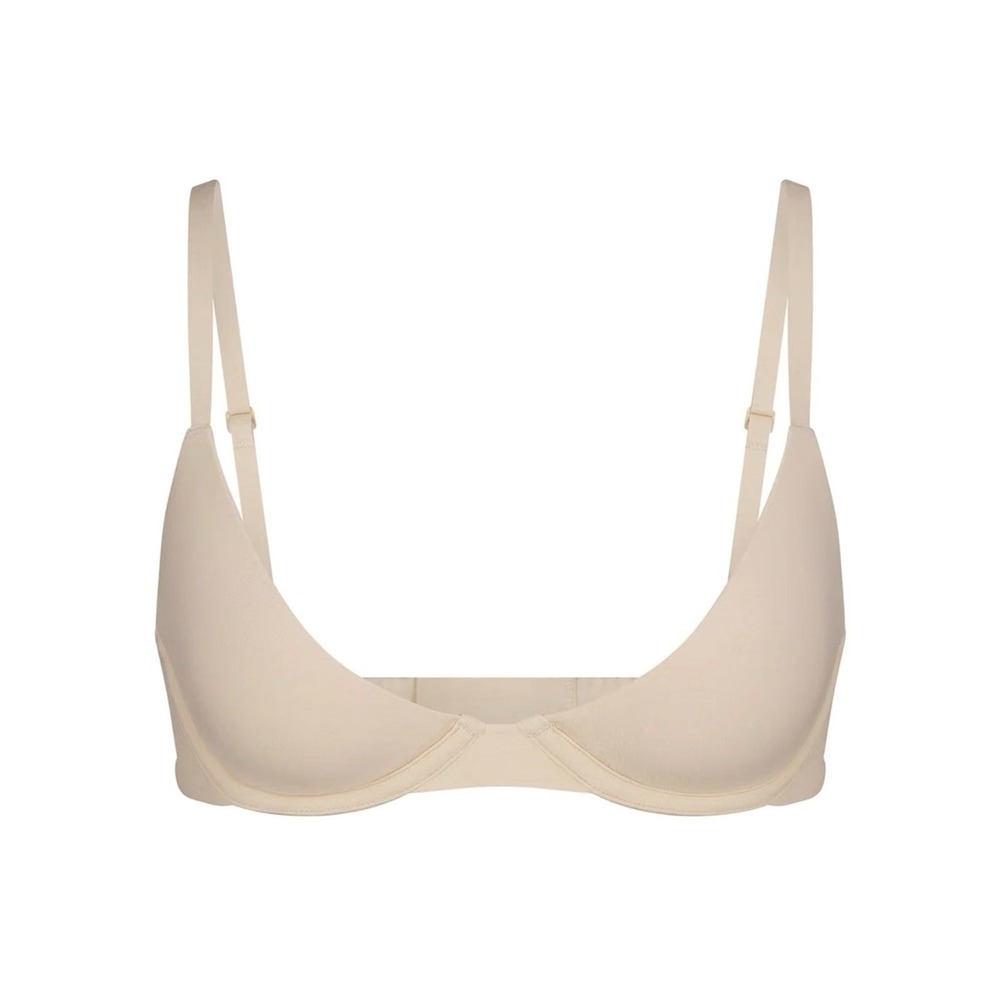 Skims Fits Everybody Scoop Plunge Bra - Sand - NWT - 32C